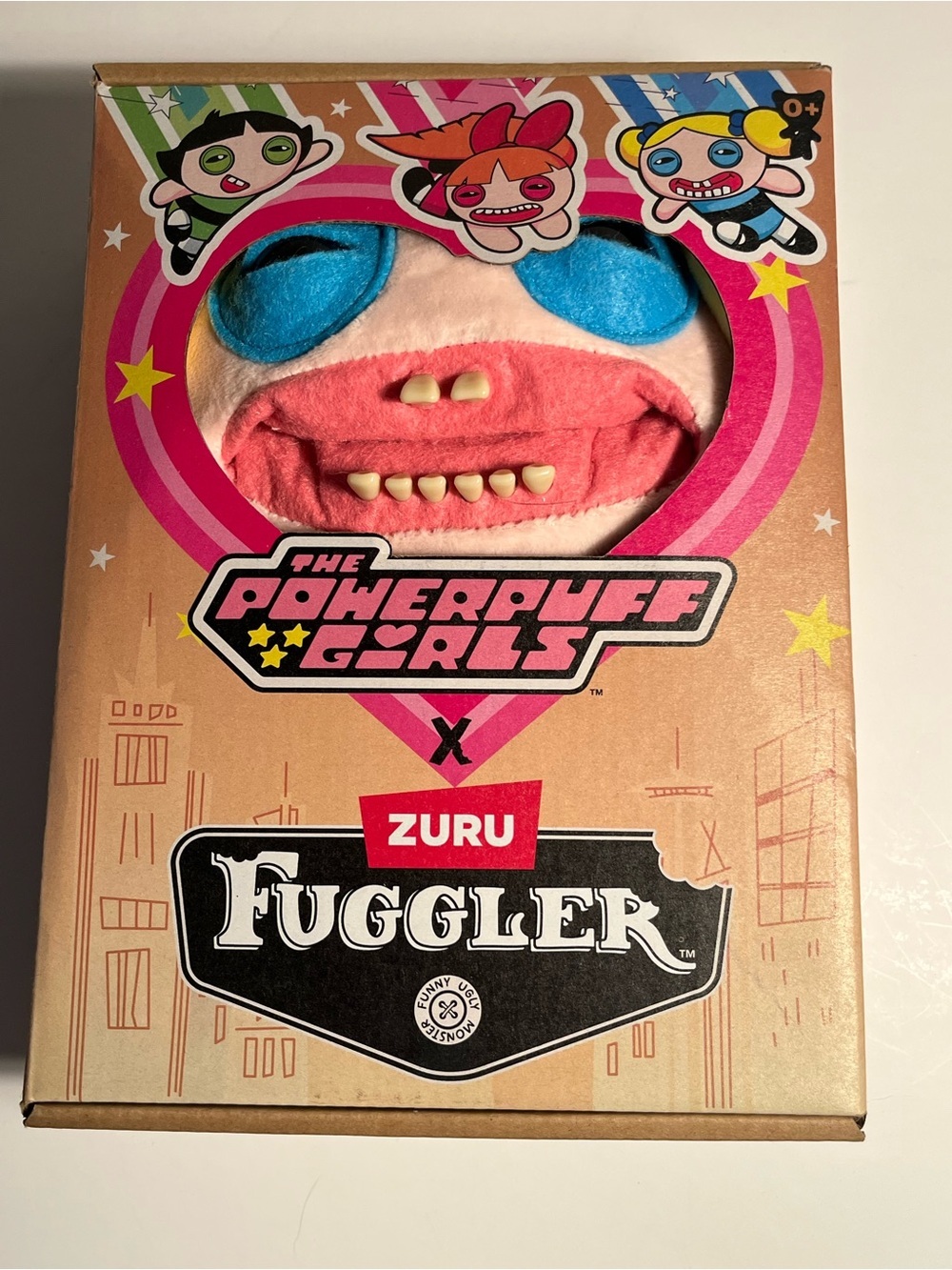 Zuru Fuggler x The Powerpuff Girls Plush - Pink & Blue Face NEW 🎀🎀🎀🎀